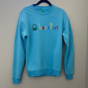 United Colors Of Benetton Light Blue Crewneck Sweater